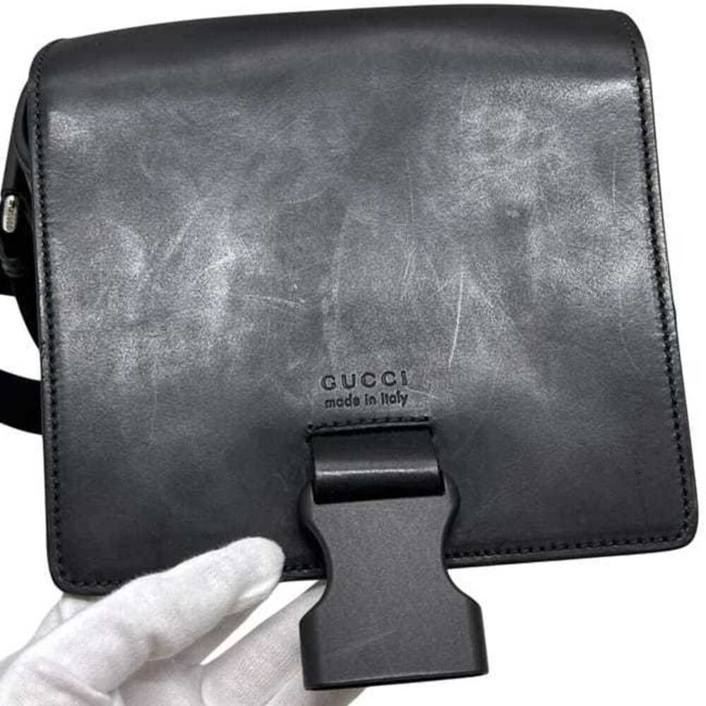 GUCCI Black Leather Shoulder Bag - Picture 5 of 11